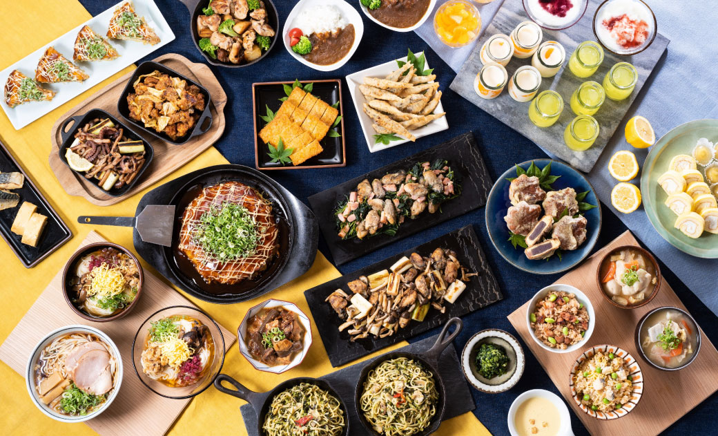 地産地消の朝食ビュッフェ